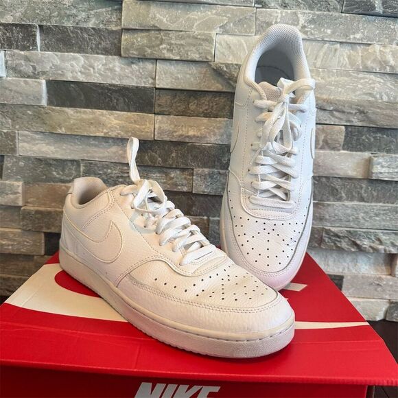 Nike Other - Nike Court Vision Low Mens Sneakers White on white Size 11 Casual Athletic Shoes